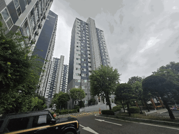 한솔리치빌아파트1단지 제107동 전경