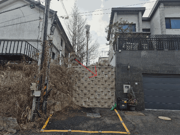 기호 3 토지 동측 부분 전경(동측에서 촬영)