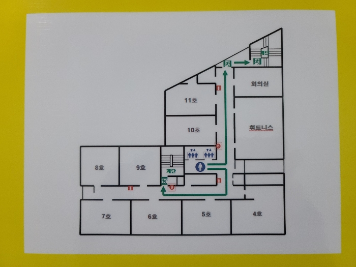 본건 건물 5층 호별배치도