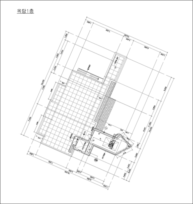 옥탑1층 건물개황도
