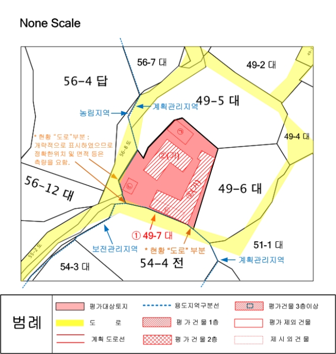 지적도 및 건물개황도