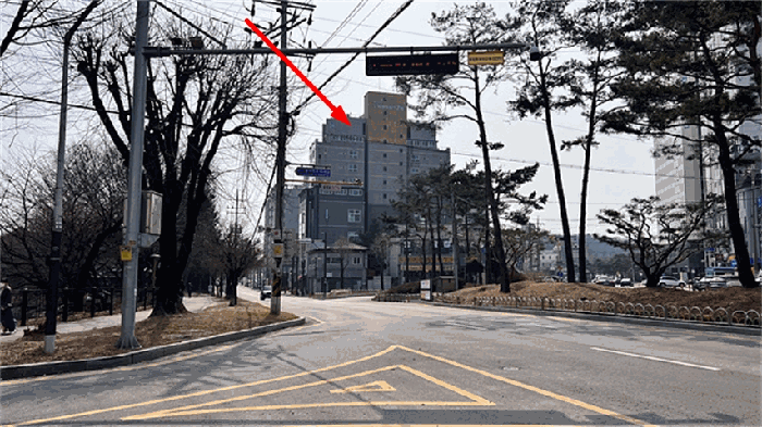 본건 북측 인근에서 촬영