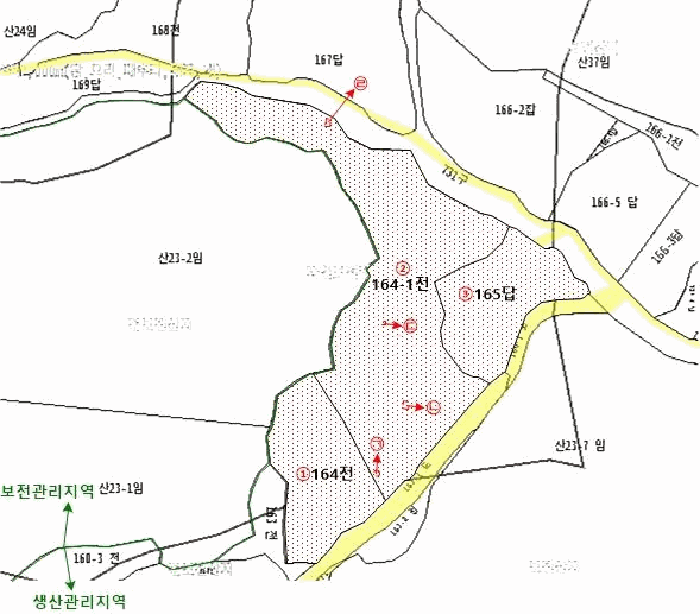 지적도 사진