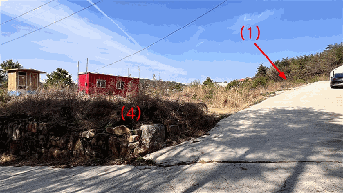 기호(1~4) 동측에서 촬영