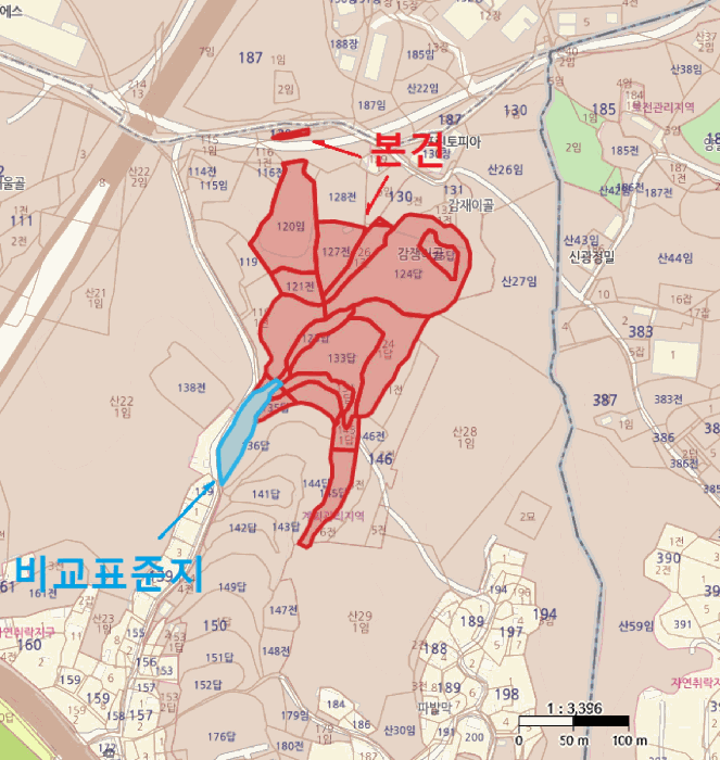지 번 도