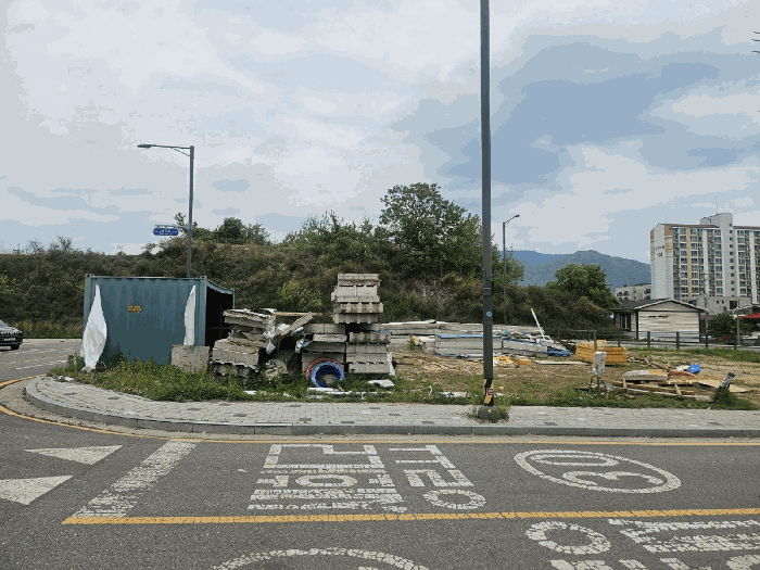 남측에서 촬영