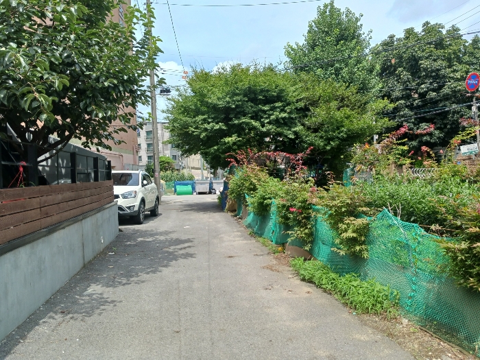 대상물건 진입도로 전경