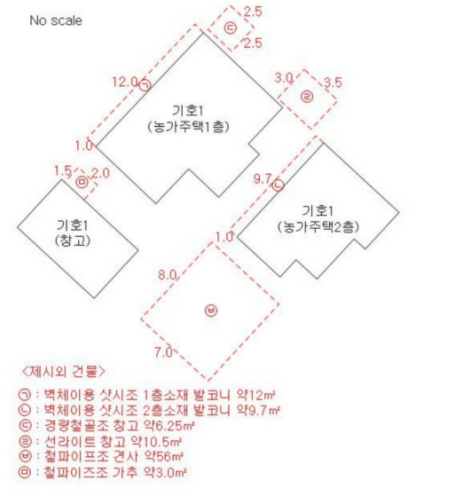 건 물 개 황 도