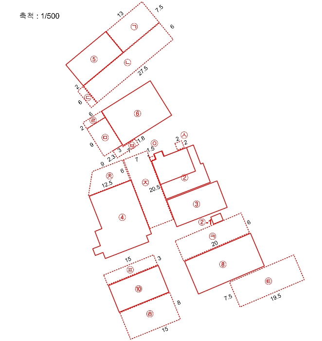 건 물 개 황 도
