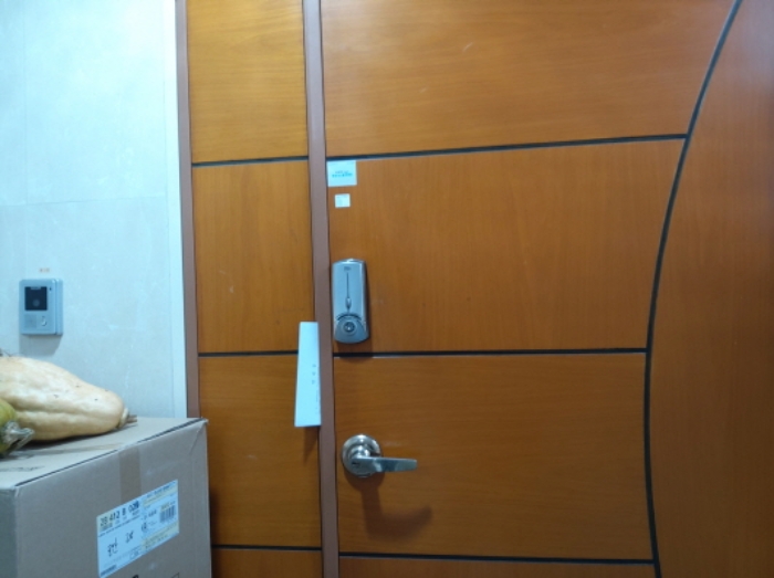 * 본건 목적물 3. 지상 제시외 건물 1층 현관문 전경