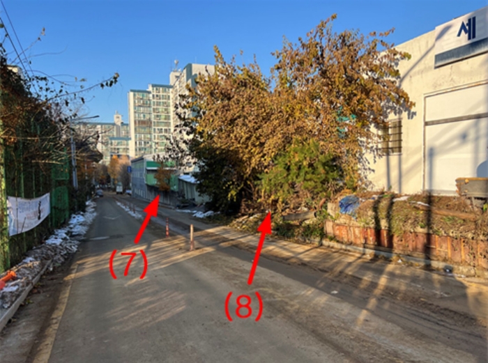 <기호(8)토지 남동측에서 촬영>