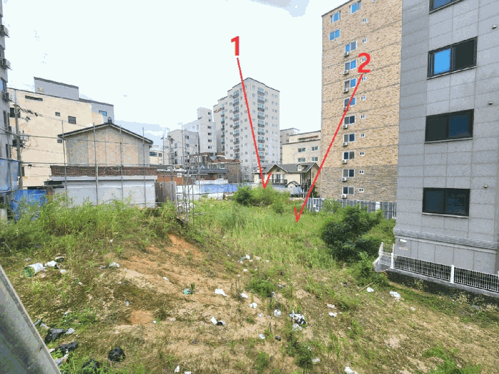 기호1,2 전경(남동측에서 촬영)