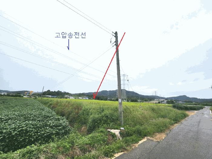 남동측에서 촬영