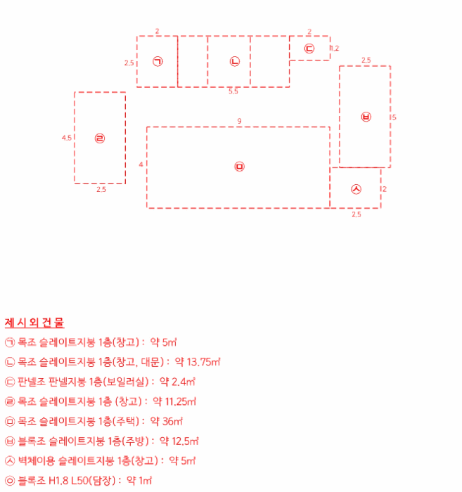 건 물 개 황 도
