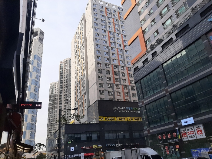 배곧에토스 남동측 전경