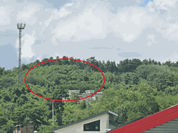 본건 남동측 원경