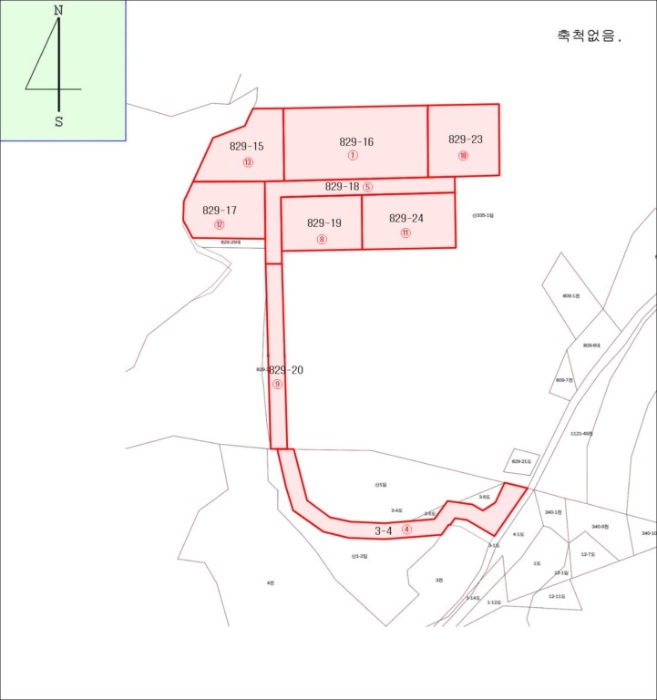 지적도 사진