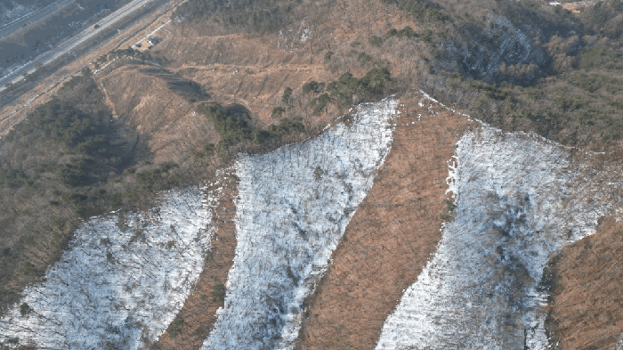 본건기호(1~2) 북동측 전경