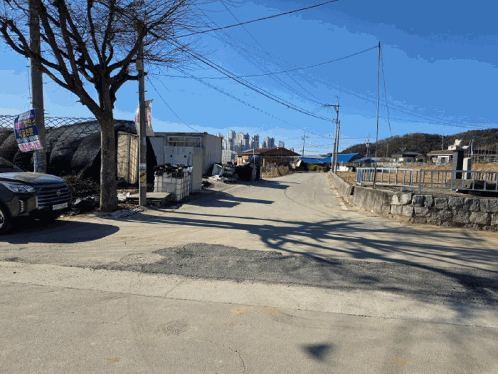 북측 도로 상황