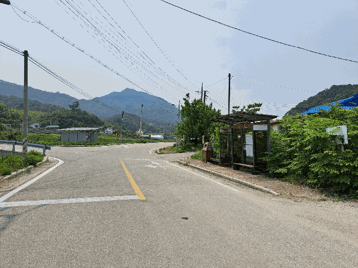 대상물건1,2,3 인근 지방도 및 시내버스정류장