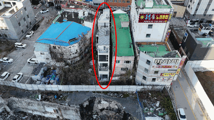 기호 2, 3 경사 항공사진