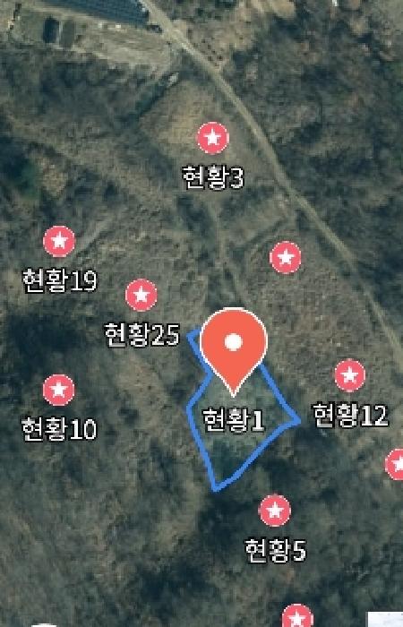 목록1 위성지도 모습