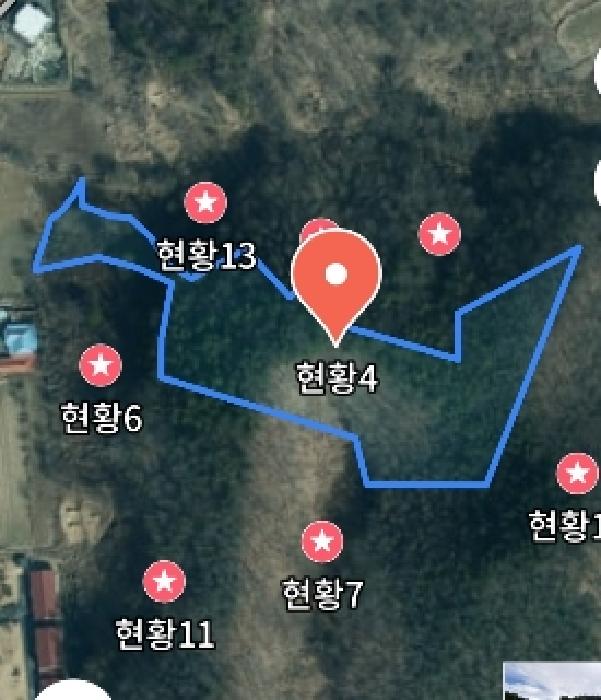 목록4 위성지도 모습