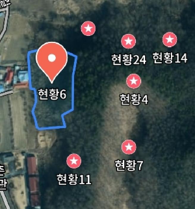 목록6 위성지도 모습