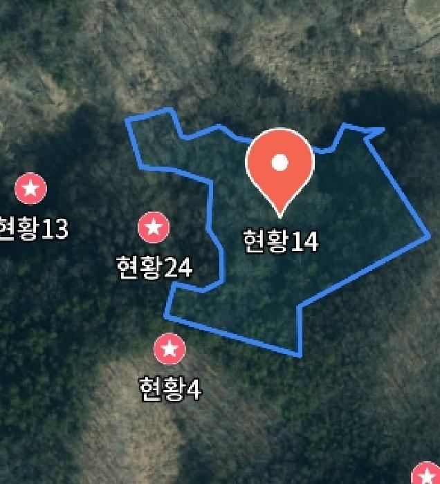 목록14 위성지도 모습