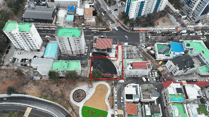 본건 경사 항공사진