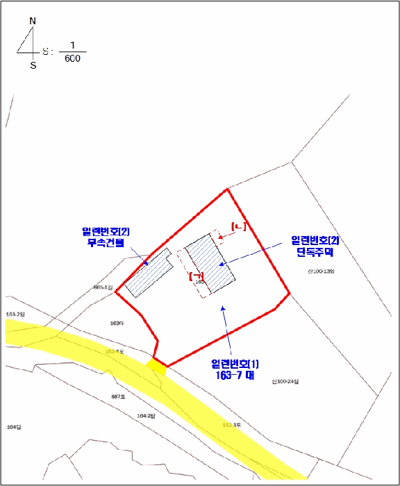 지적 및 건물개황도