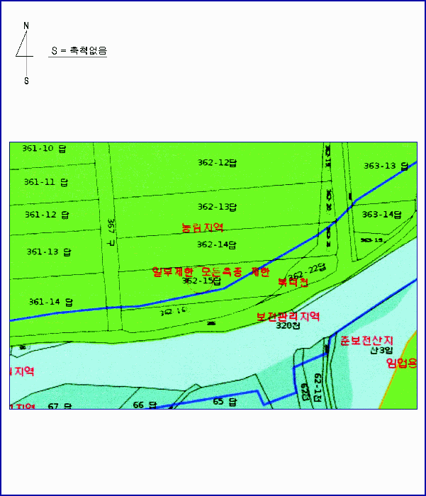 토 지 이 용 계 획 도 (2토지)