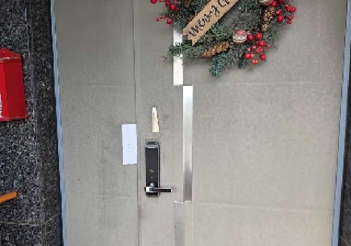 목록 6번 안내문 부착