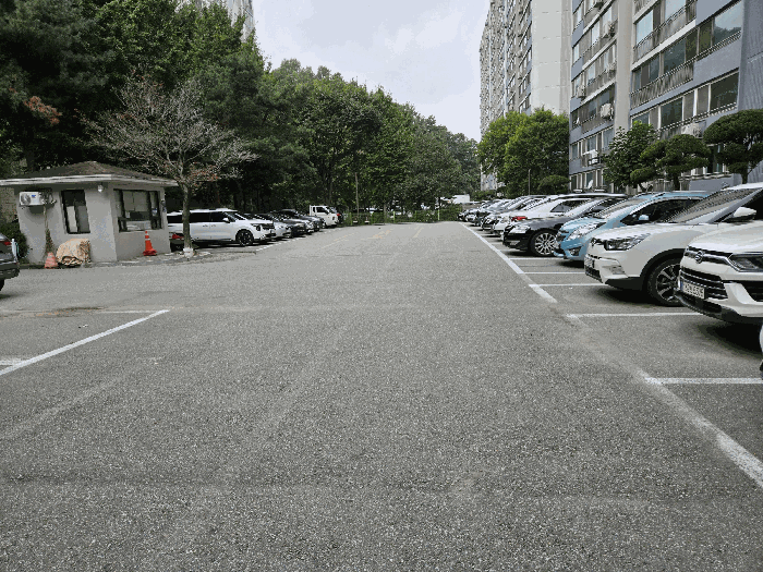 본건이 속한 동( 110동 ) 남측 앞 '지상 주차장'