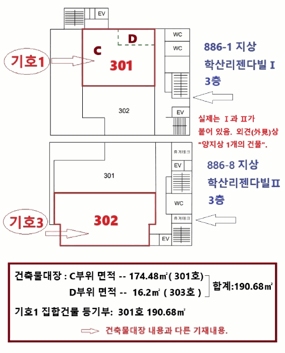 호별 배치도(기호1및3)