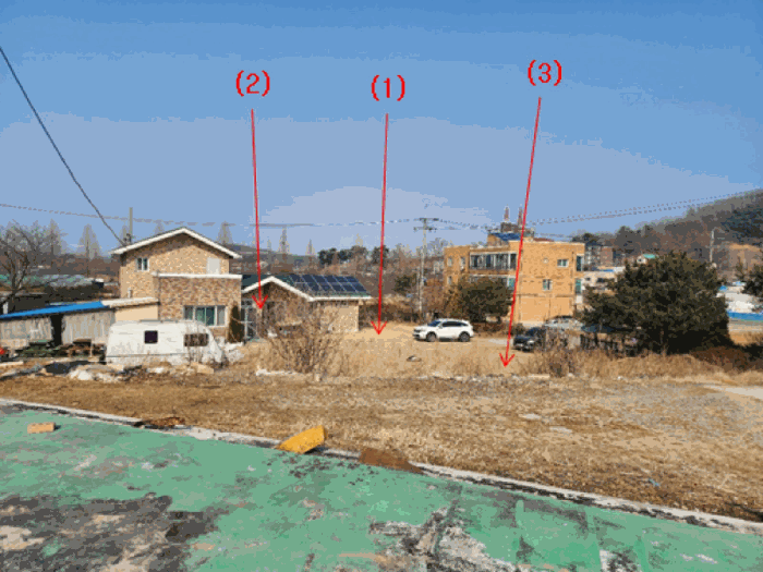 기호(1,2,3) 전경 - 본건 남측에서 촬영