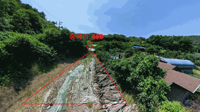 중묵리 450 전경 일부