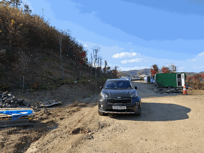 본건 북동측 잡종지상태 부분 근경