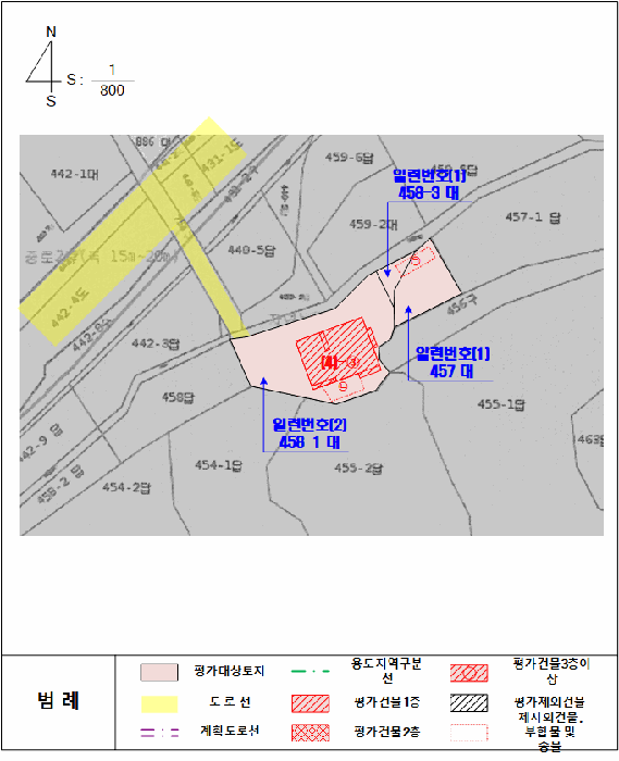 지적 및 건물개황도