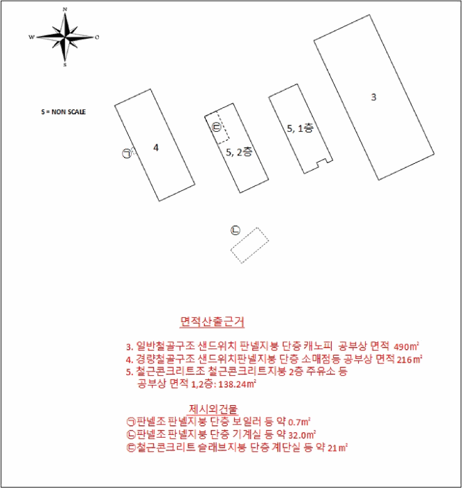 건 물 개 황 도(기호 3~5)