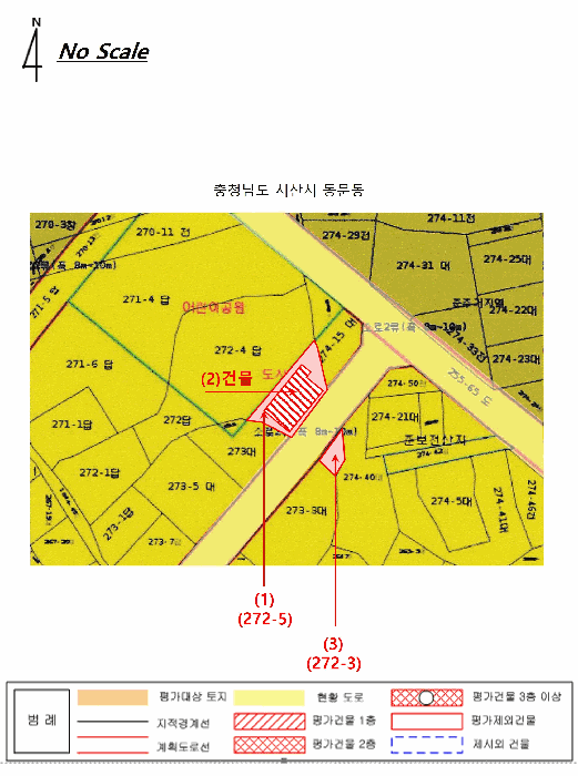지적 및 건물개황도