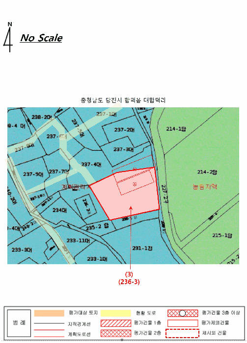 지적 및 건물개황도