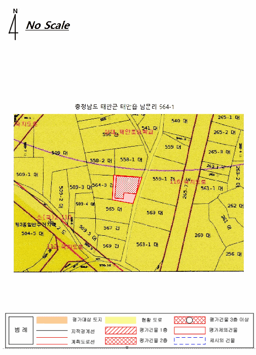 지적 및 건물개황도