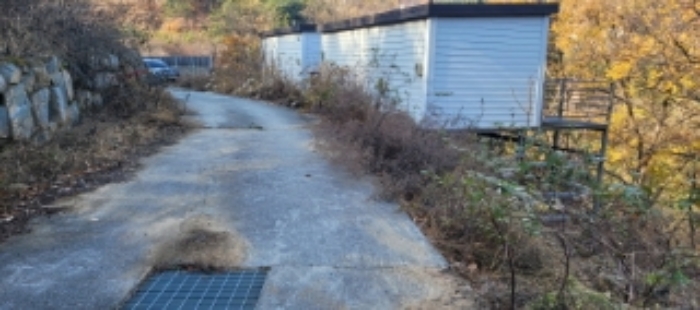 오산리 1175-4 전경 - 도로가 포함되어 있음.