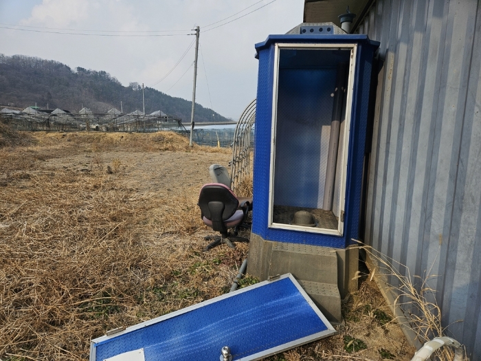 간이화장실 전경