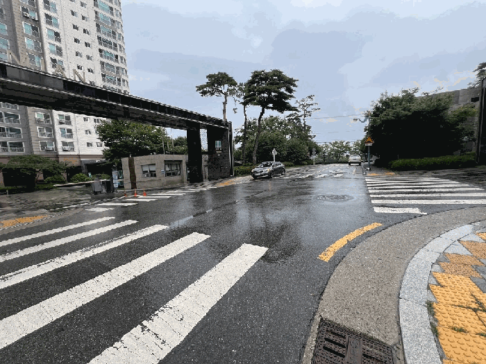 대상물건 인접도로 전경