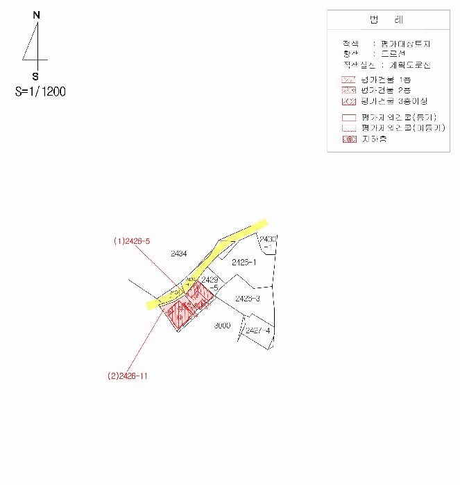 지 적 및 건 물 개 황 도