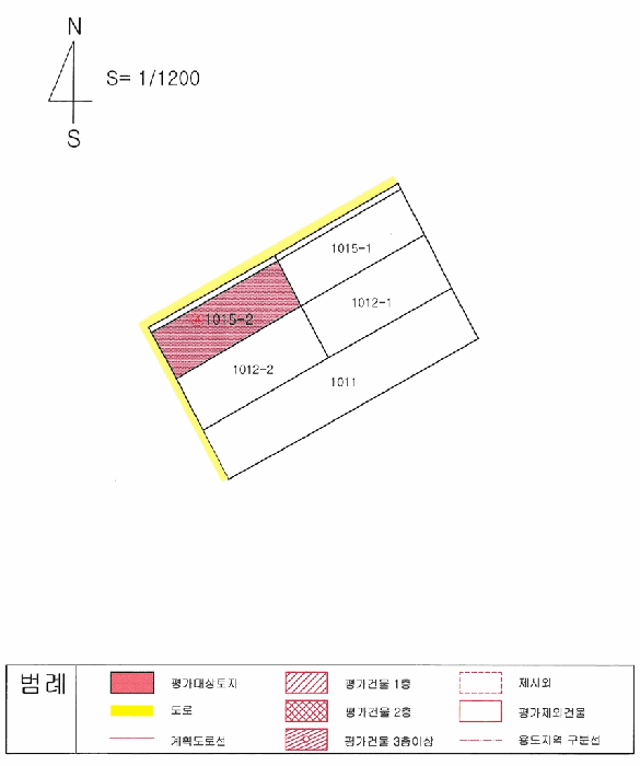 지적 및 건물개황도