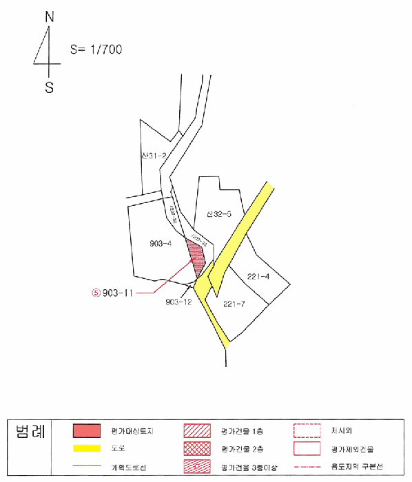 지적 및 건물개황도