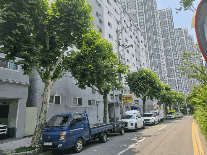 본건 전경 (본건의 동측 인근에서 촬영)